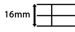 Structure of 16mm twin wall polycarbonate