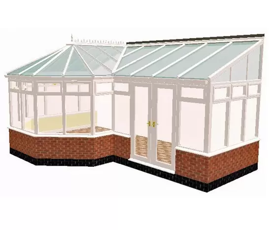 P Shape Conservatory Roof Kits