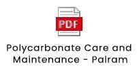 Polycarbonate Care and Maintenance - Palram