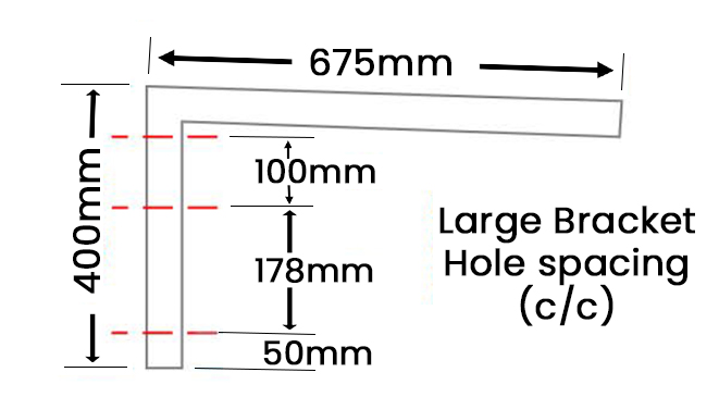 Large Brackets Dimensions